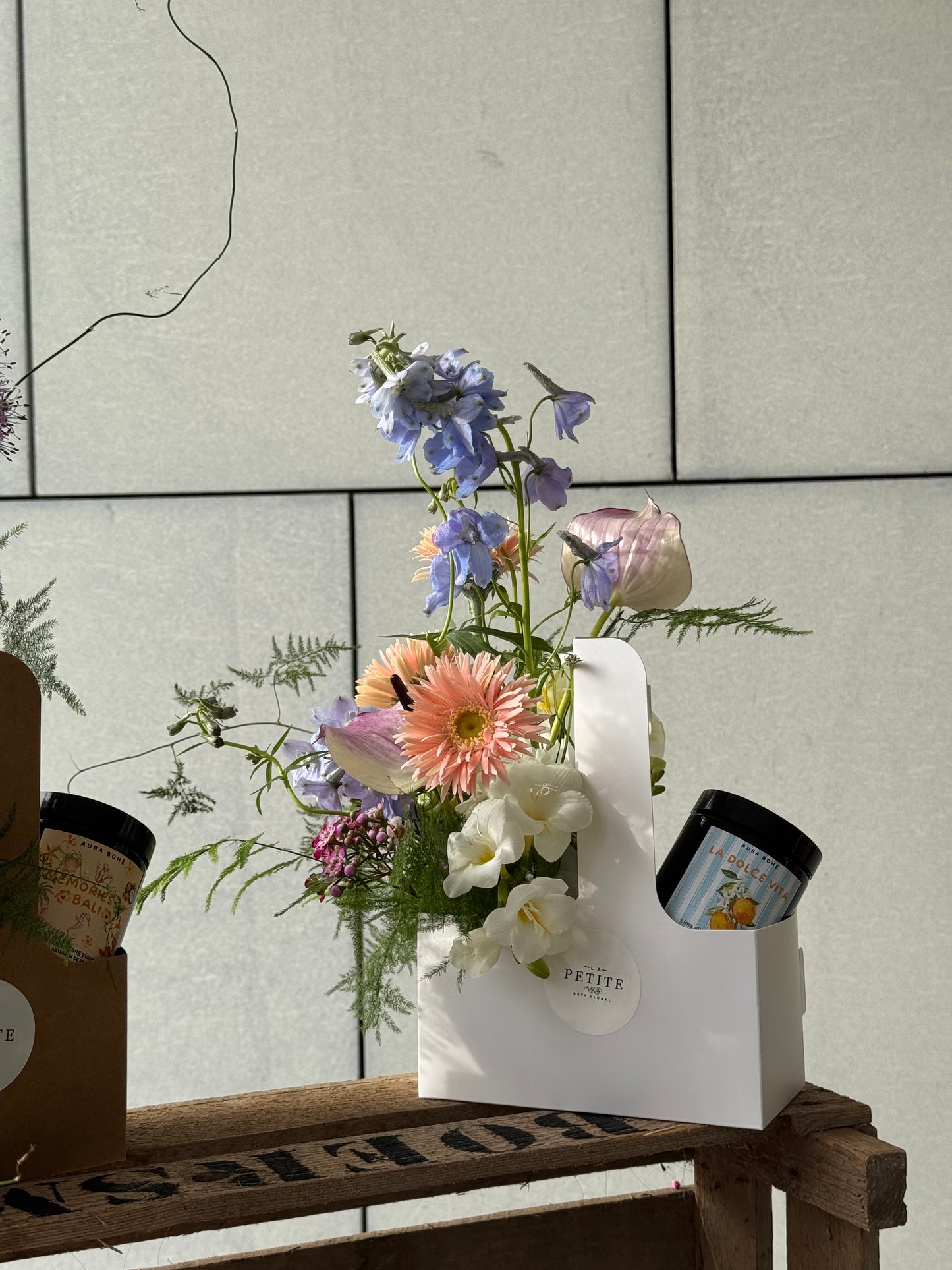 Caja Floral Mini Blanca